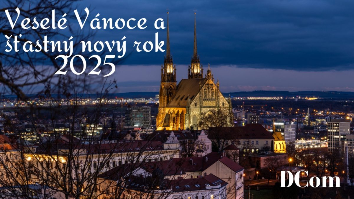 Společnost DCom Vám přeje krásné Vánoce a pevné zdraví a hodně štěstí v novém roce 2025